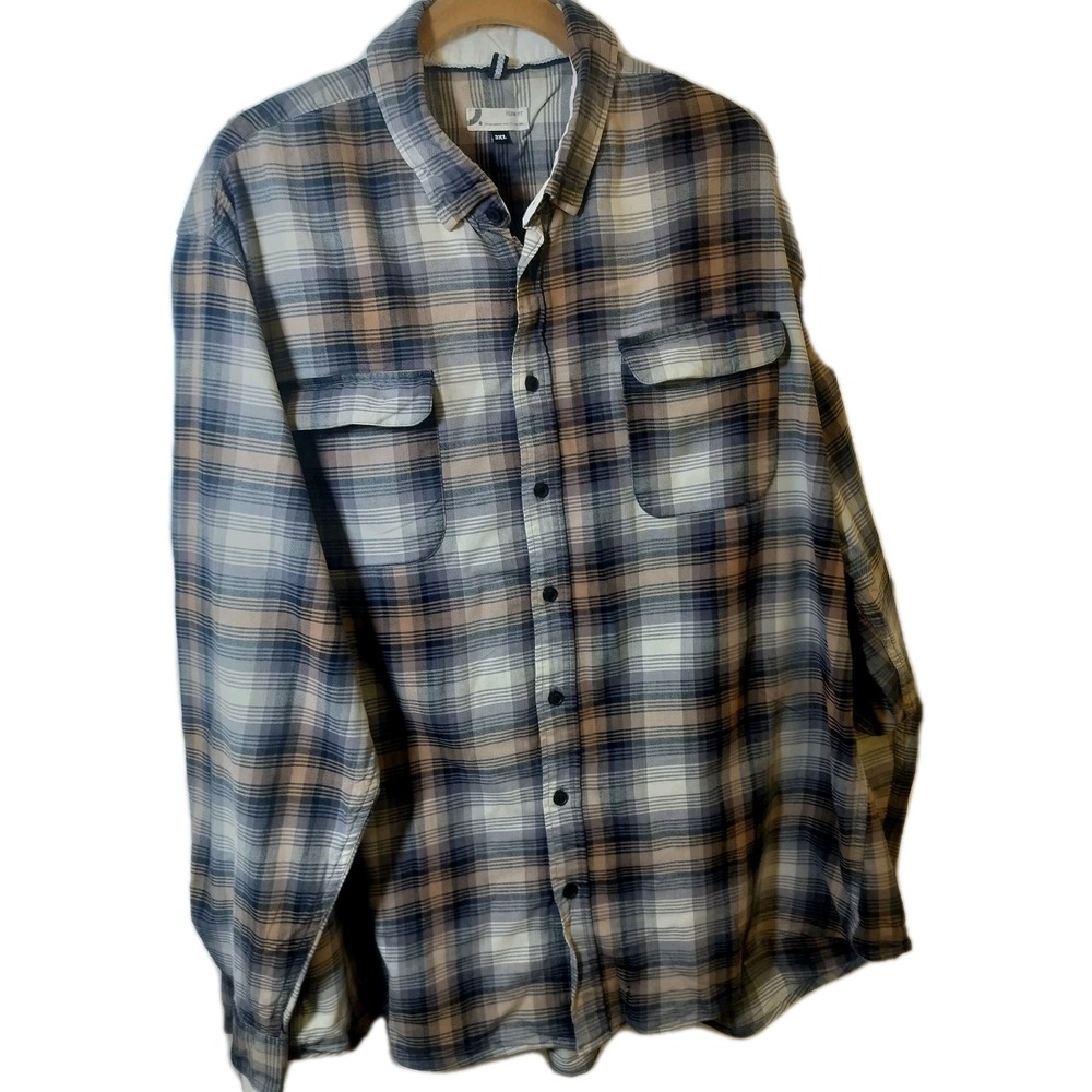 Vintage 90S Pendleton Style Flannel Heavyweight Workwear Plaid Overshirt XXXL.